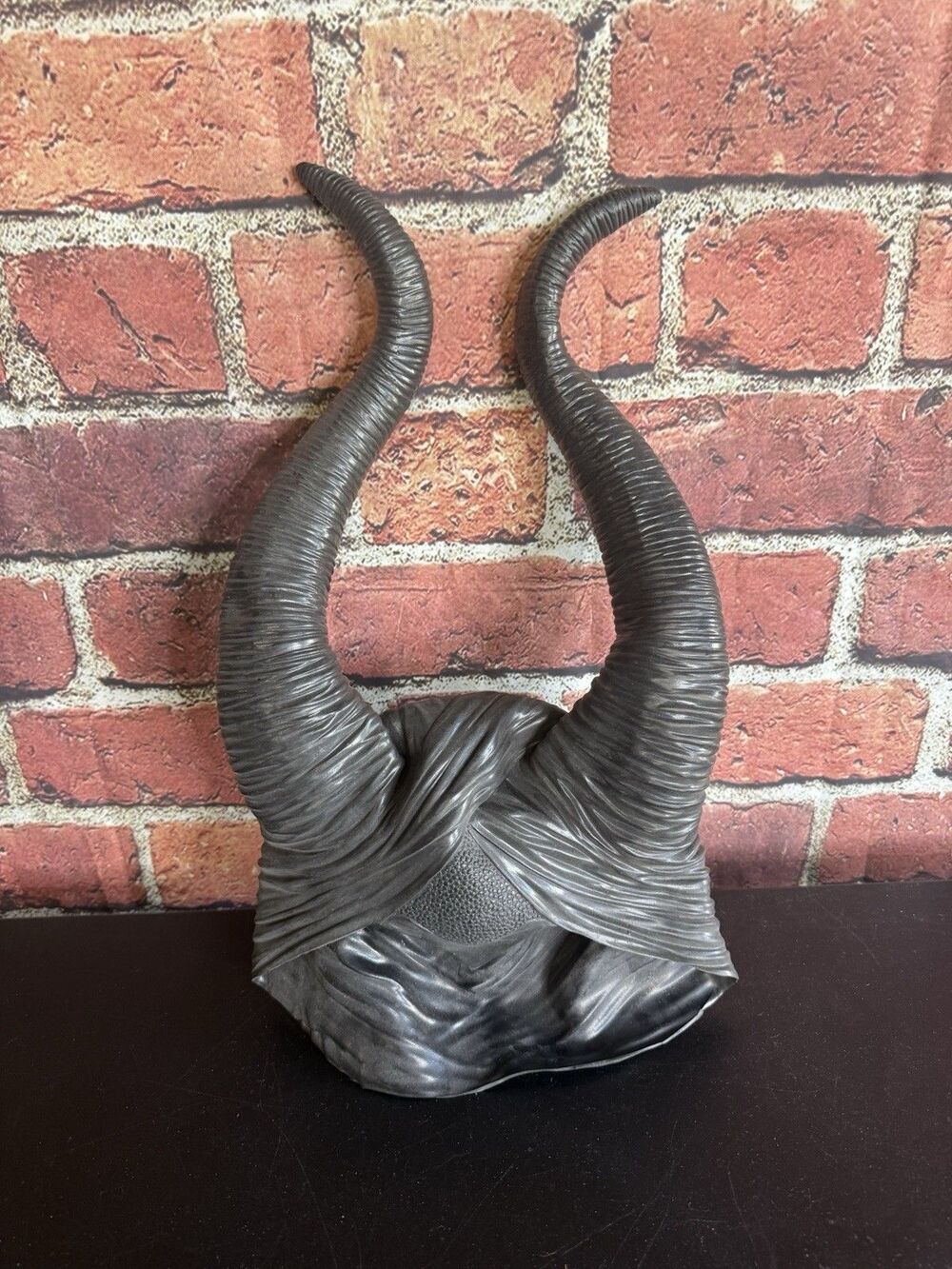 Maleficent Horns Head Mask Costume Halloween Hat w/ Foam Horns Cosplay Adults